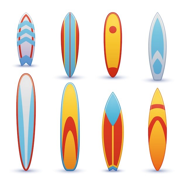 Planches De Surf Vintage Avec Ensemble Cool. Shortboard De serapportantà Coloriage Dessin Planche De Surf
