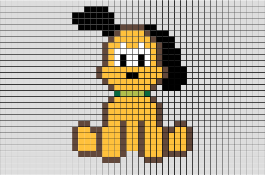 Pluto Pixel Art | Pixel Art, Easy Pixel Art, Graph Paper intérieur Dessin 8 Bit