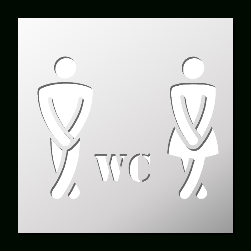 Pochoir Humour Wc | Pochoir, Humour Wc, Dessin Silhouette destiné Dessin Wc