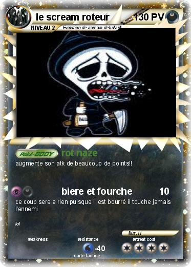 Pokémon Le Scream Roteur - Rot Naze - Ma Carte Pokémon concernant Dessin Scp 096,