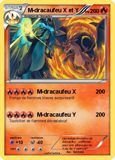 Pokémon M Dracaufeu X Et Y 3 3 - M-Dracaufeu X - Ma Carte destiné Mega Dracaufeu Y Dessin