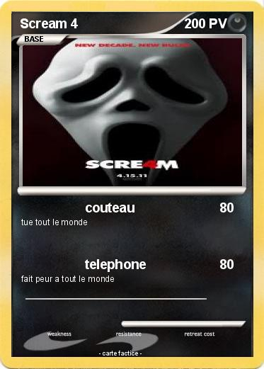 Pokémon Scream 4 9 9 - Couteau - Ma Carte Pokémon intérieur Dessin Scp 096,