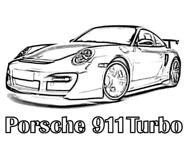 Porsche 911 Bilder Zum Ausmalen - Baldachin encequiconcerne Coloriage Porsche 911