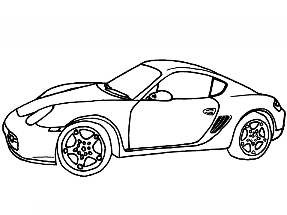 Porsche Cayman Coloring Page - Free Printable Coloring destiné Coloriage 911