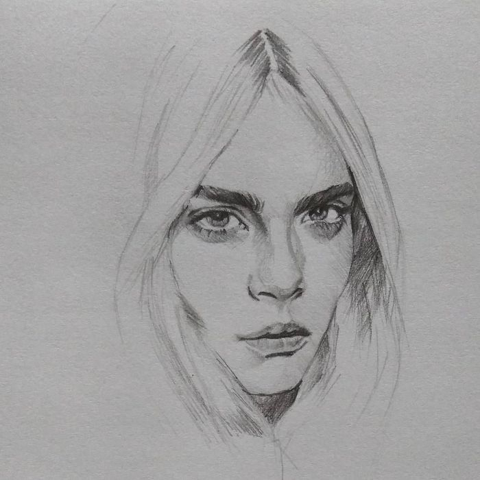 Portrait Illustration Pencil Concept Art | Dessin Visage destiné Dessin Réaliste Tuto,