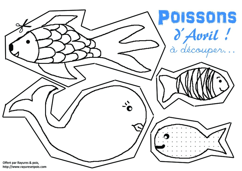 {Printable} ☼ Coloriages Poissons D&amp;#039;Avril ☼ - Créamalice encequiconcerne Coloriage Poisson D&amp;amp;#039;Avril