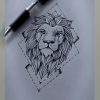 Prochain Tatouage | Lion Tattoo, Lion Tattoo Design avec Dessin Lion