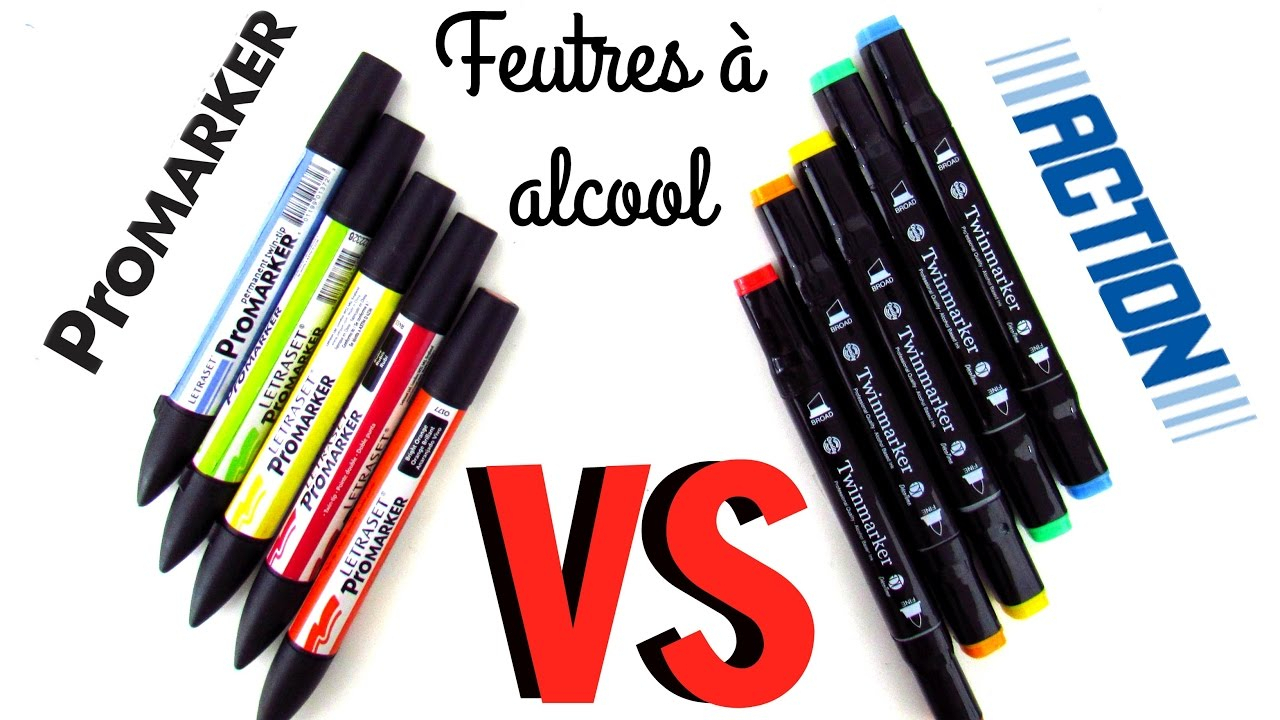 Promarker Vs Feutres Alcool Action - Dupe De Promarker dedans Coloriage Avec Des Feutres,