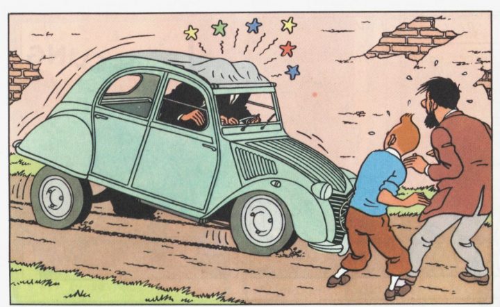 Quand Le &quot;Journal De Tintin &quot; Enterrait La 2Cv Co - 2 Cv À avec Dessin 2Cv Humoristique