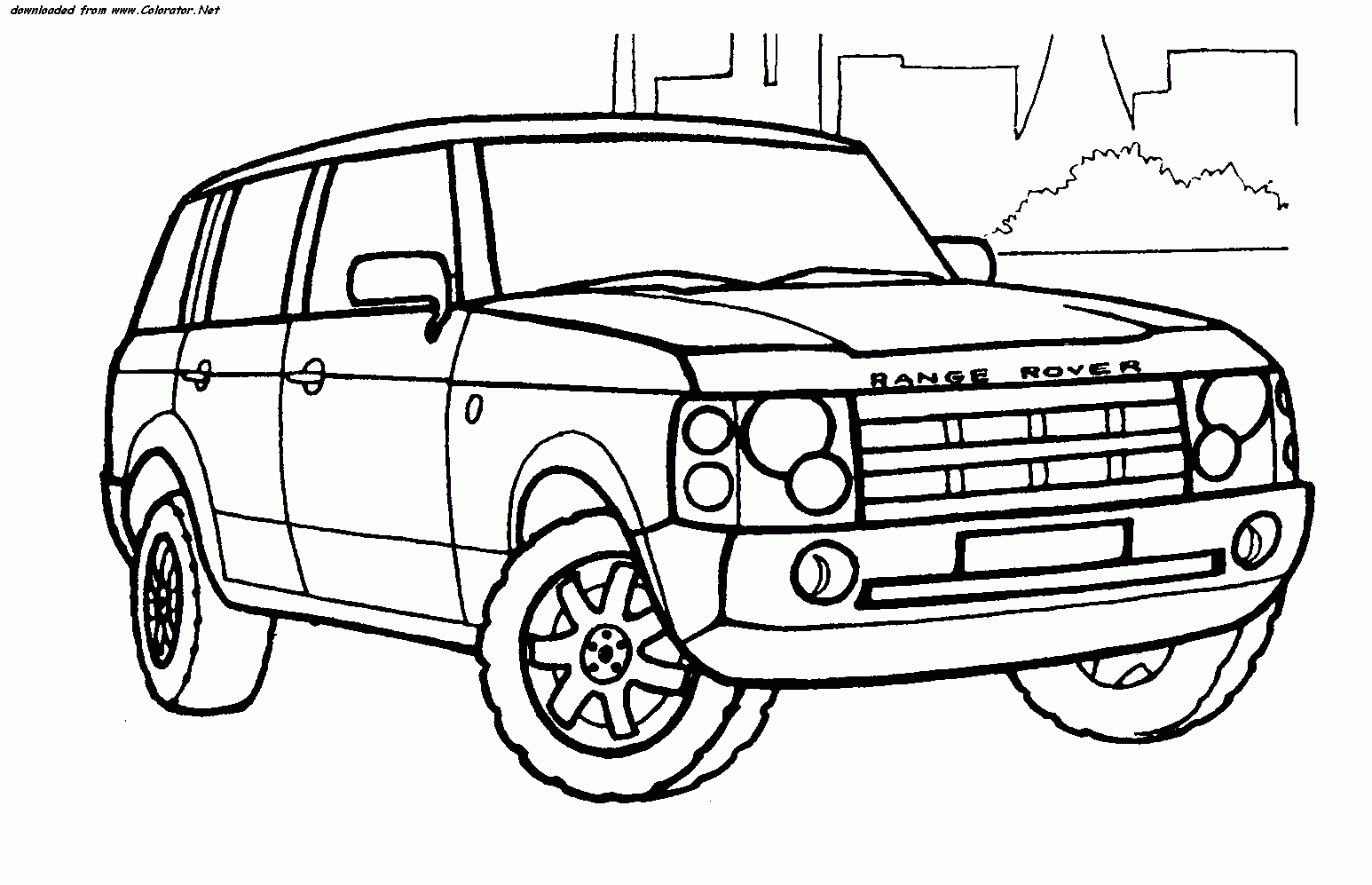 Range Rover Coloriage Couleur | 30000 ++ Collections De tout 4X4 Dessin A Colorier