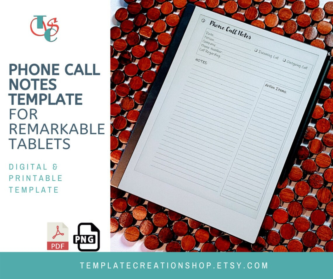 Remarkable 2 Templates Phone Call Notes Template | Etsy encequiconcerne Remarkable 2 Dessin,