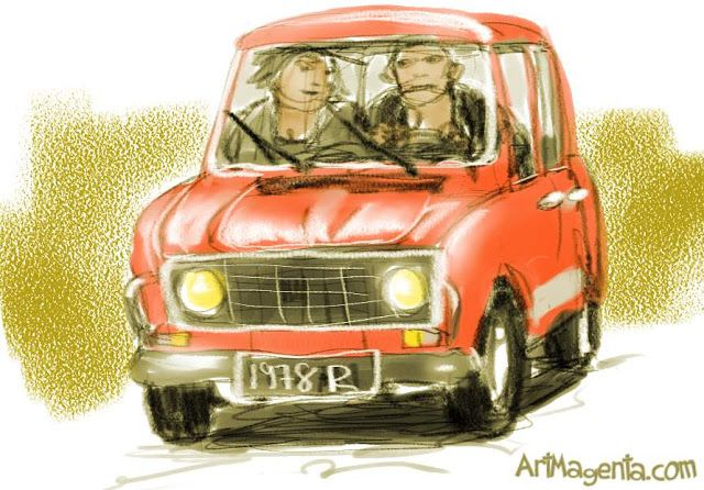 Renalt 4L | Racing Artwork, Renault 4L, Renault 4 destiné Dessin 4L