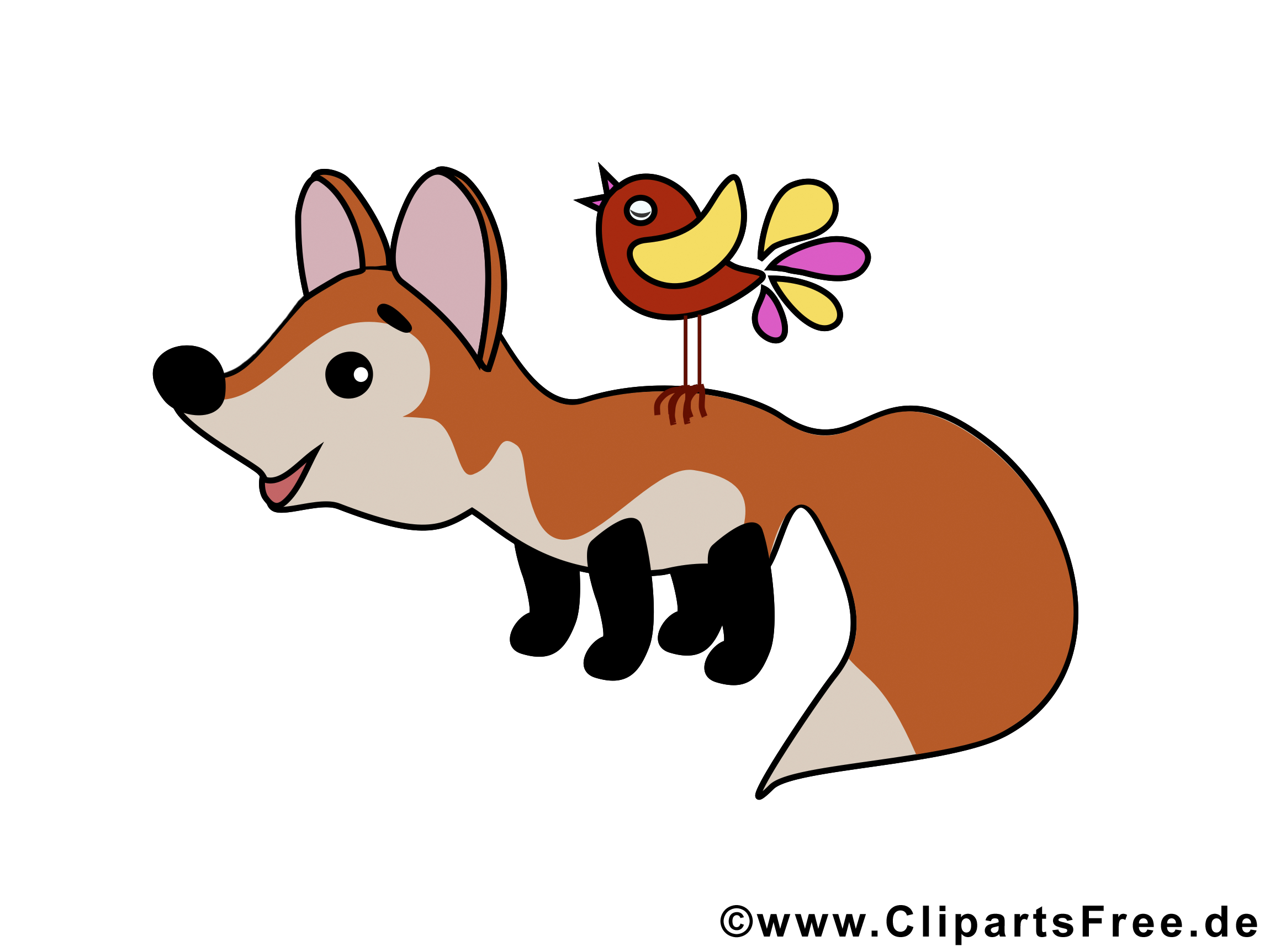 Renard Dessins Gratuits - Animal Clipart - Zoo Dessin avec Dessin Renard,