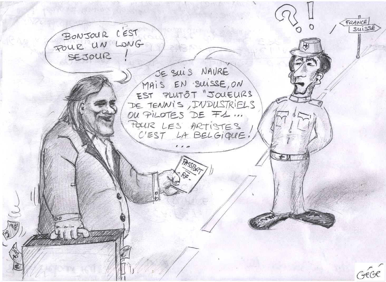 Rideau !  Depardieu Nous A Quitté ! - Peut-On Rire De encequiconcerne N&amp;#039;Importe Quel Dessin,