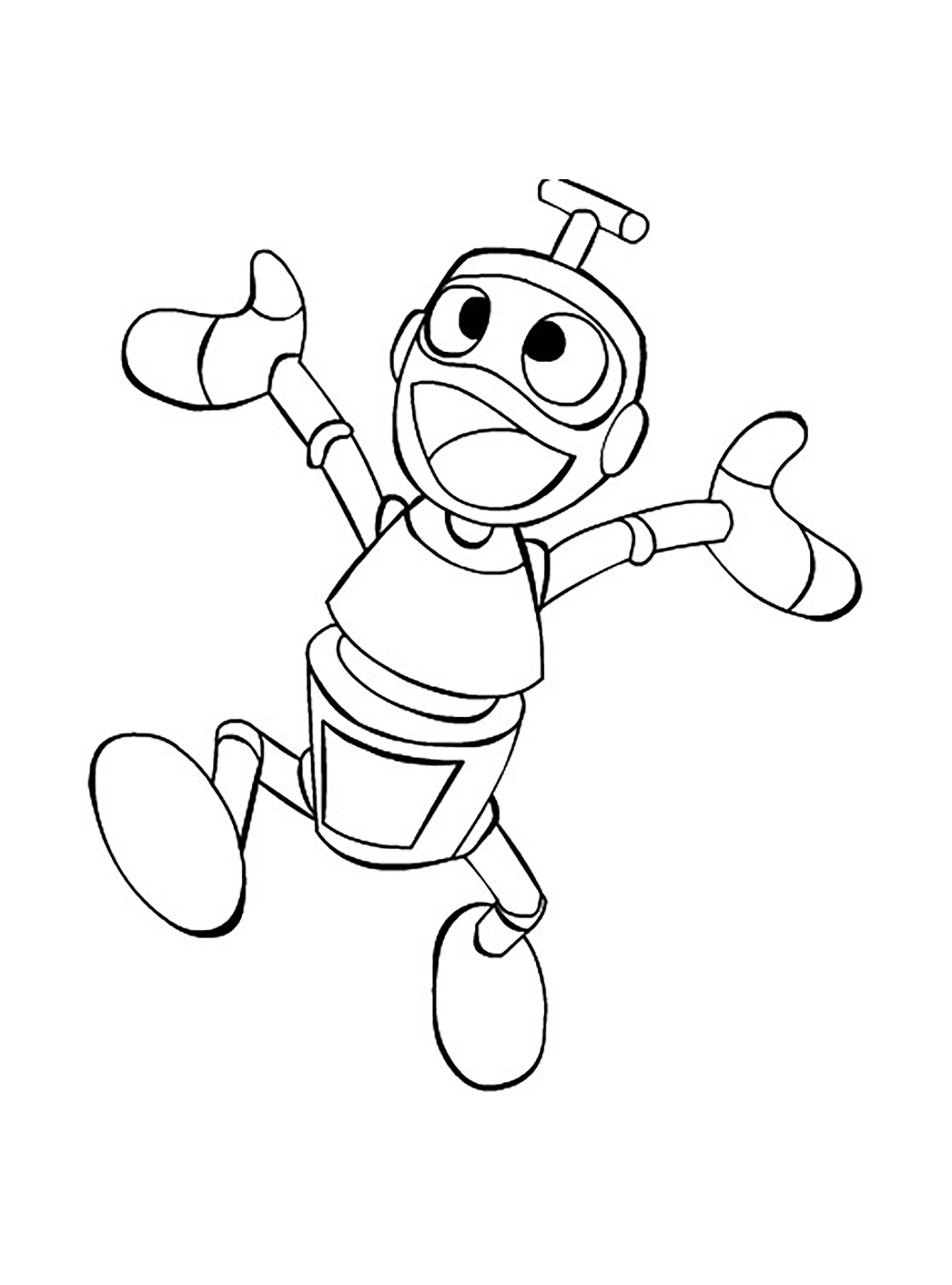 Robot Astro - Robots Coloring Pages For Kids To Print &amp; Color destiné I Robot Dessin