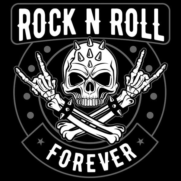 Rock And Roll Skull à Coloriage Rock N Roll