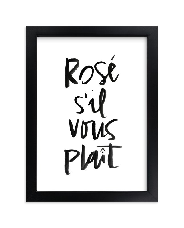 Rosé S&amp;#039;Il Vous Plaît Wall Art Prints By Annie Montgomery tout Coloriage S&amp;#039;Il Vous Plaît,