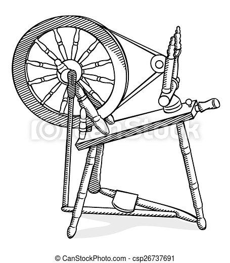 Roue, Rotation. Vieux, Wheel., Rotation, Façonné, Dessin dedans Dessin 4 Roues