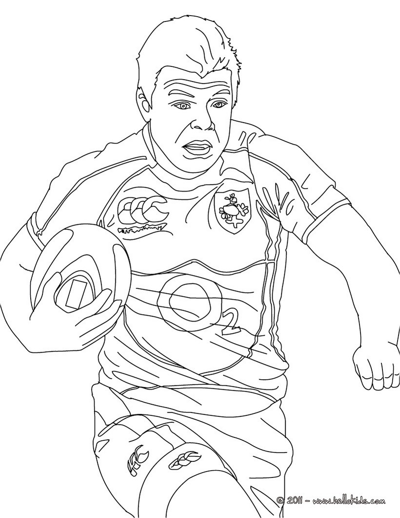 Rugby Coloring Pages - Coloring Home destiné Coloriage Dessin Rugby