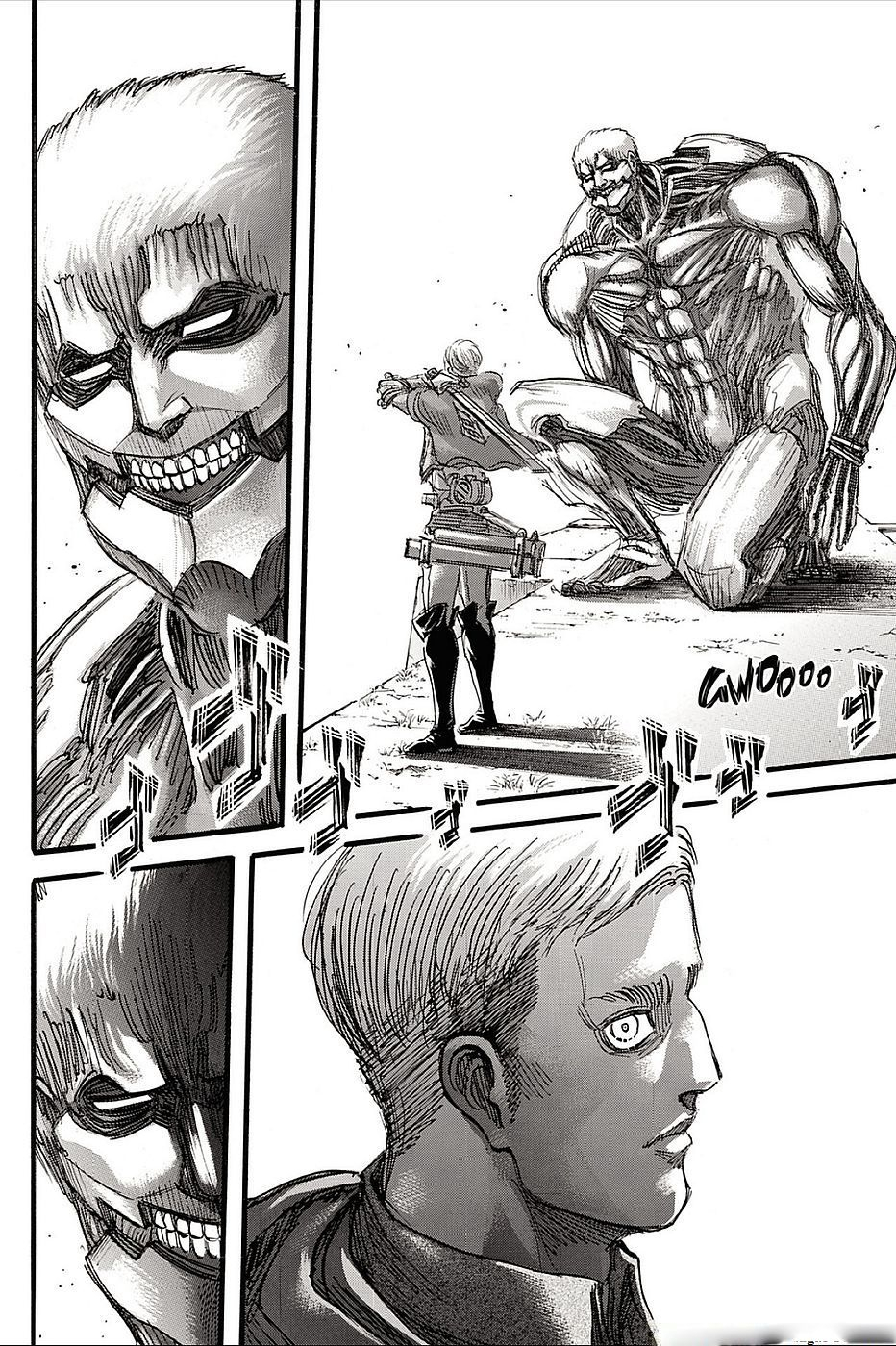 Scan Attaque Des Titans Chapitre 75 : Double Front D à Dessin 9 Titan,