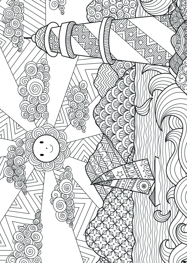 Seascapes Coloriage Livre Pour Adultes: Ocean Coloriage encequiconcerne Coloriage Ocean