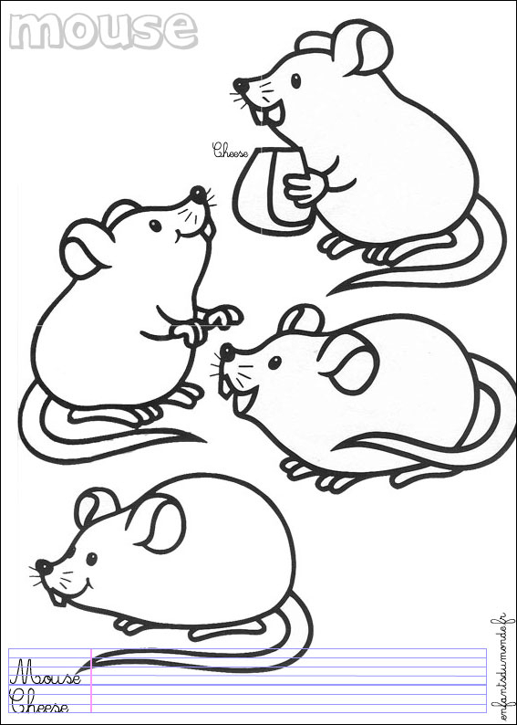 Sélection De Coloriage Souris À Imprimer Sur Laguerche serapportantà Dessin Souris