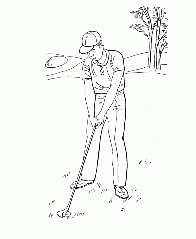 Sélection De Dessins De Coloriage Golf À Imprimer Sur avec Golf 7 Dessin