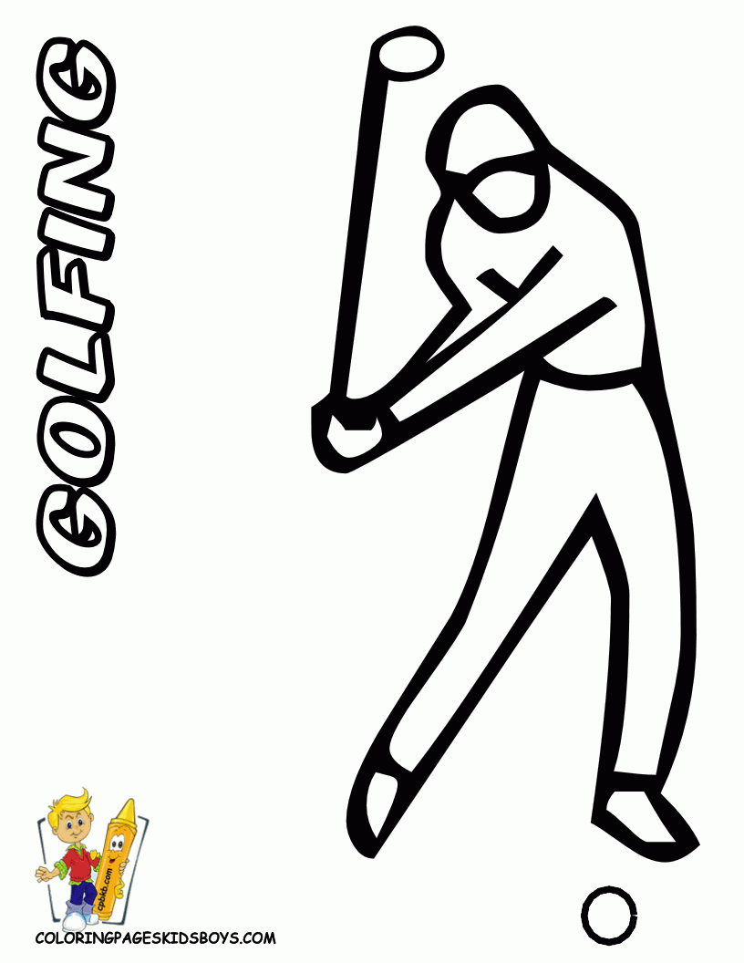 Sélection De Dessins De Coloriage Golf À Imprimer Sur tout Golf 7 Dessin