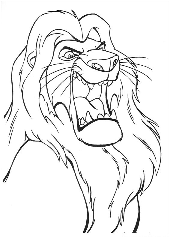 Sélection De Dessins De Coloriage Le Roi Lion À Imprimer dedans Coloriage Lion