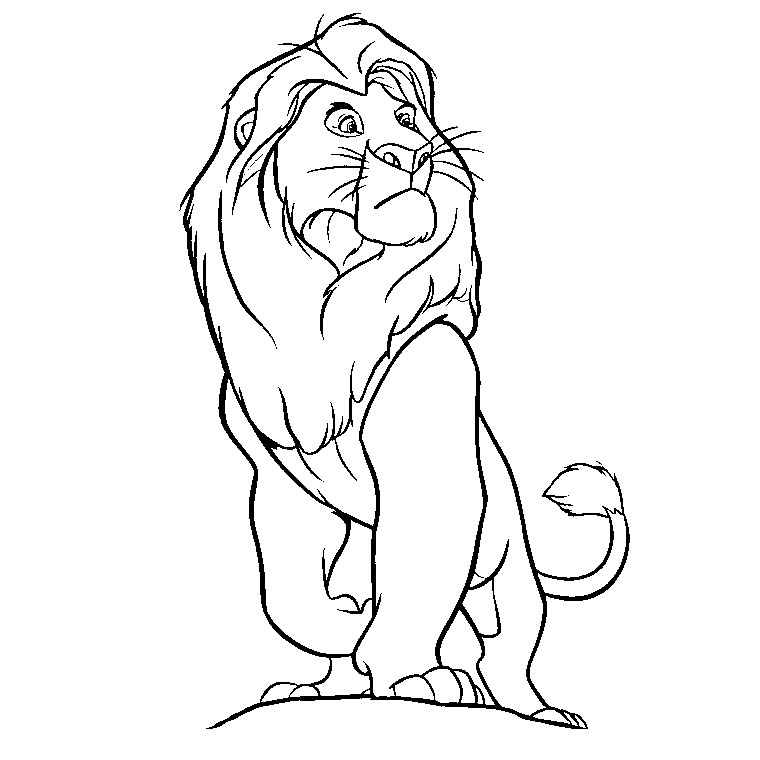 Sélection De Dessins De Coloriage Le Roi Lion À Imprimer encequiconcerne Coloriage Lion