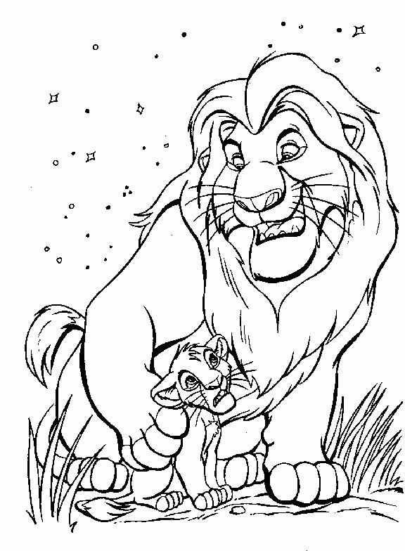 Sélection De Dessins De Coloriage Le Roi Lion À Imprimer tout Coloriage Roi Lion,