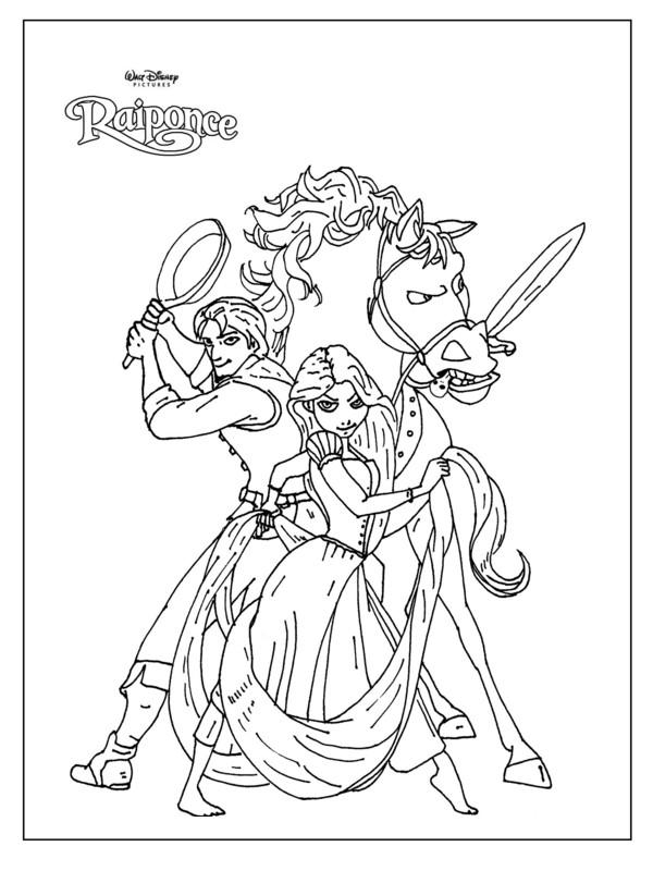 Sélection De Dessins De Coloriage Raiponce À Imprimer Sur concernant Coloriage De Raiponce,