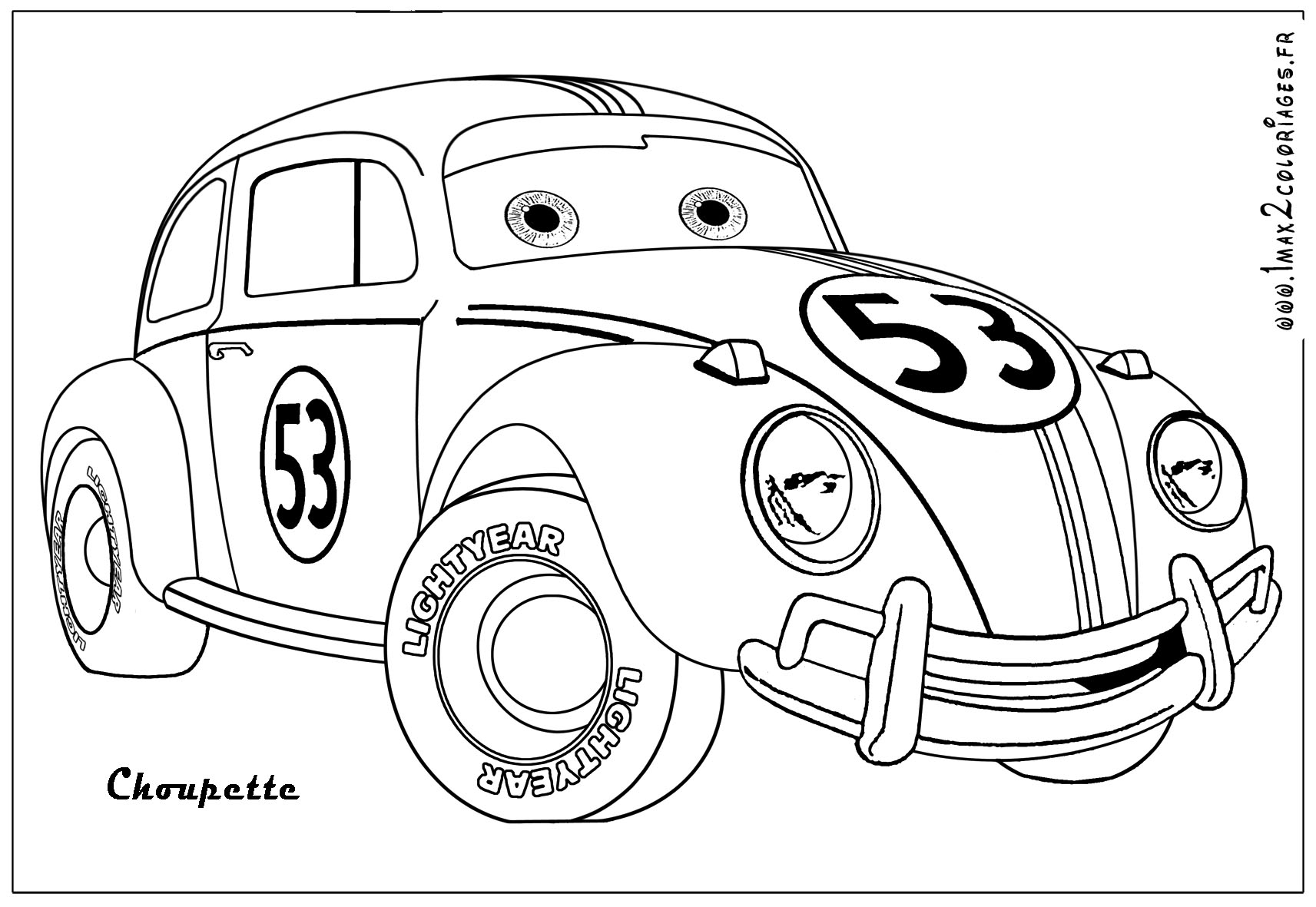 Sélection De Dessins De Coloriage Voiture À Imprimer Sur à Coloriage Voiture Dessin Animé Cars,