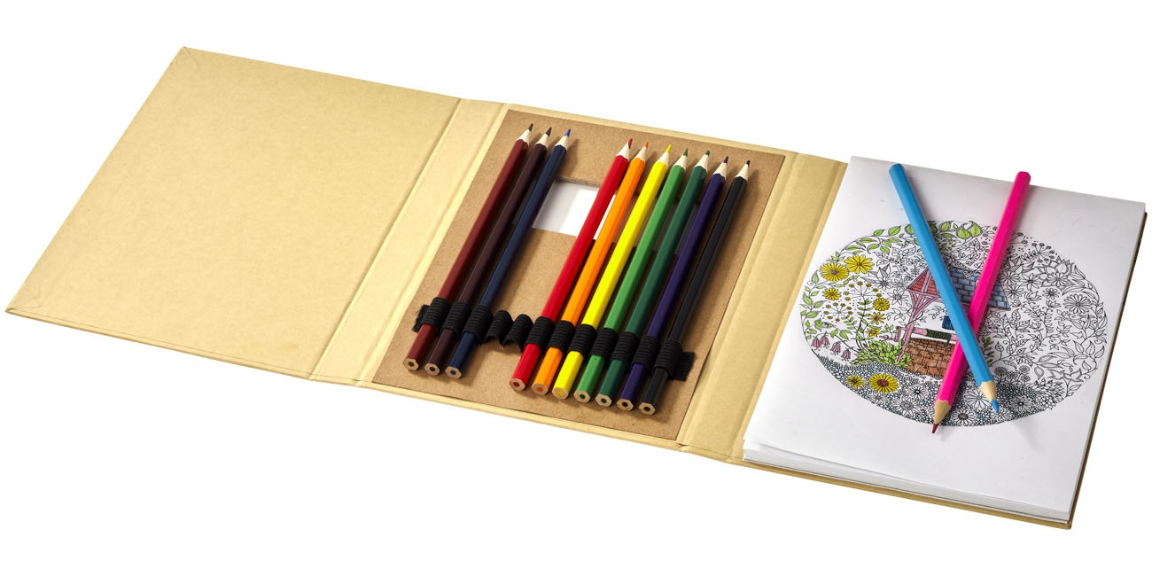 Set De Coloriage Pabloc - Crayons De Couleur Publicitaires avec Coloriage Crayon