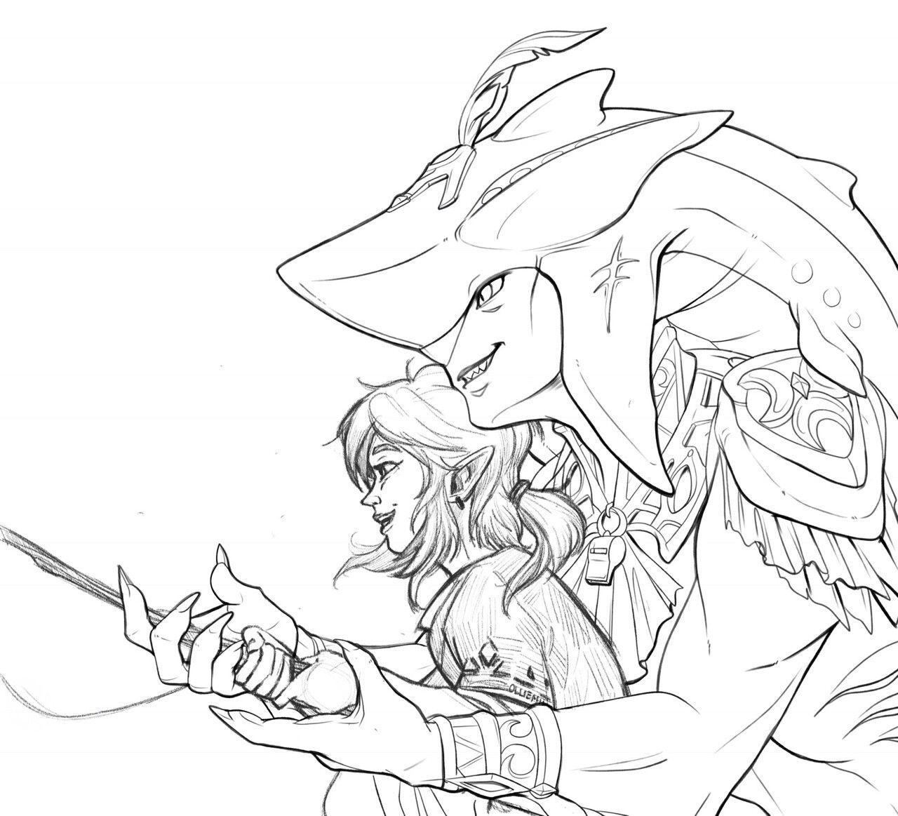 Sidlink El Otp Pesacando | Legend Of Zelda, Legend Of tout Coloriage Zelda Breath Of The Wild