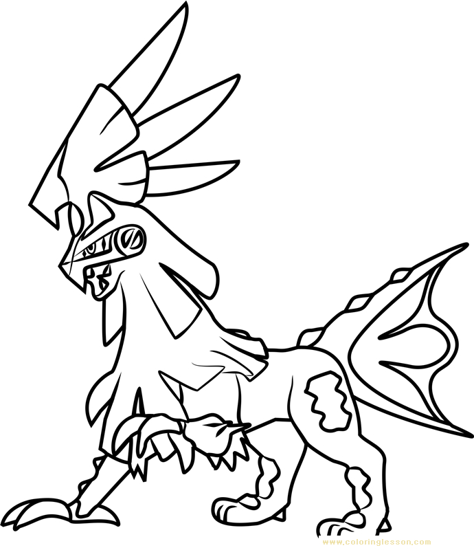 Silvally Pokemon Sun And Moon | Kids Coloring Page intérieur Coloriage Pokemon Type 0