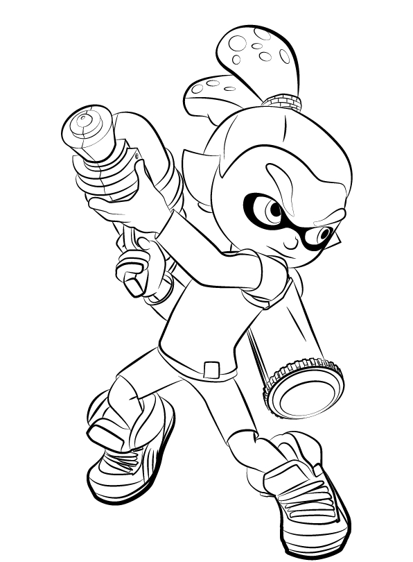 Splatoon Coloring Pages - Best Coloring Pages For Kids concernant Dessin Coloriage Splatoon 2