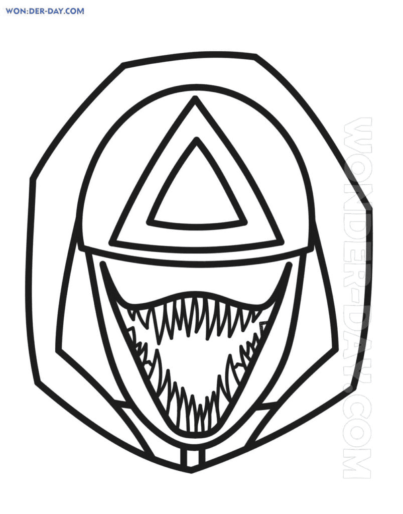 Squid Game Venom Coloring Pages - Squid Game Coloring encequiconcerne Dessin Joueur 456 Squid Game,