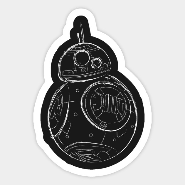 Star Wars Bb-8 - Bb8 - Sticker | Teepublic encequiconcerne Bb-8 Dessin