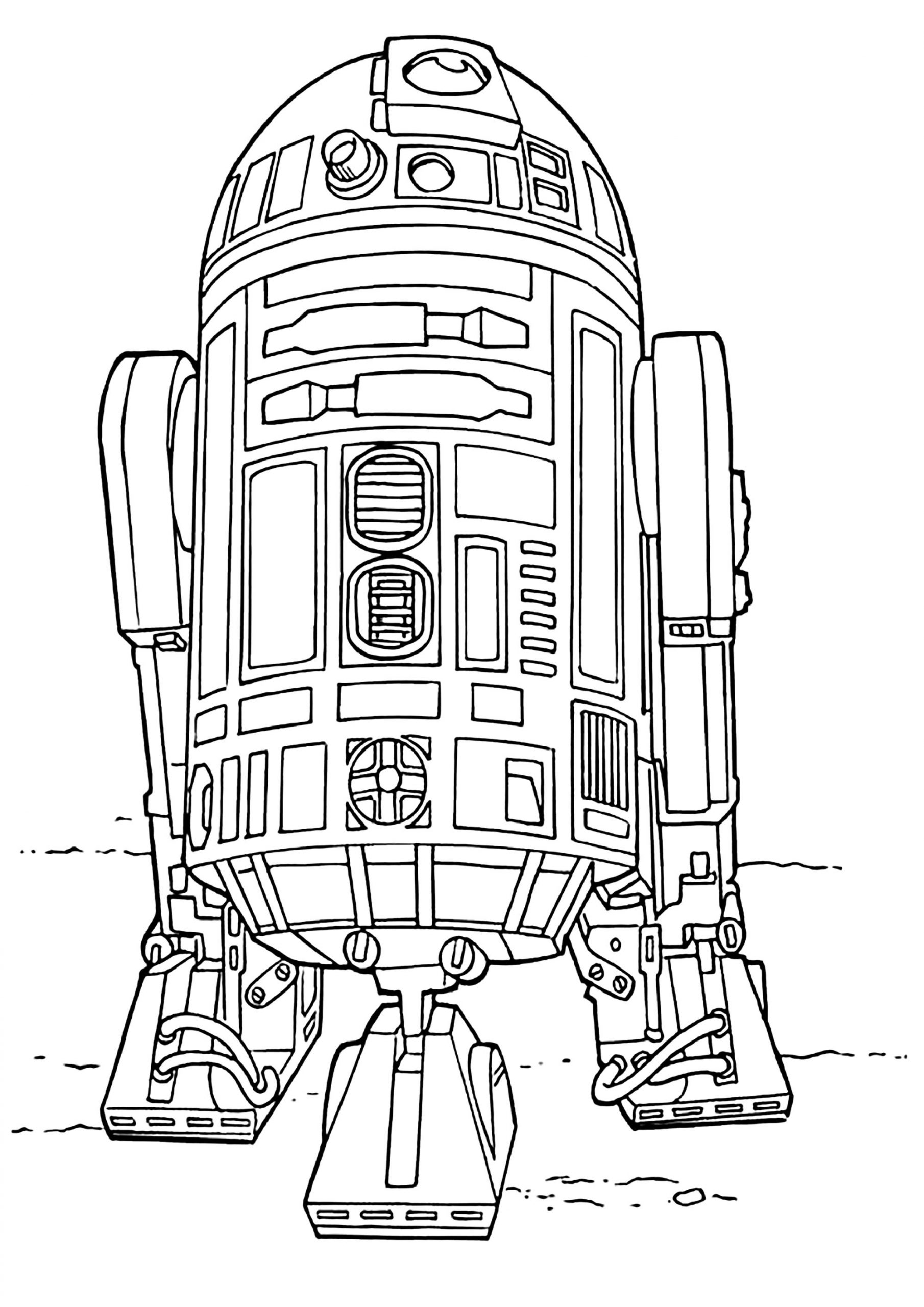 Star Wars : R2D2 - Coloriage Star Wars - Coloriages Pour intérieur Dessin Coloriage Star Wars