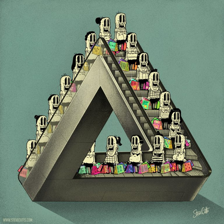 Steve Cutts Illustrations | Art Ctrl Del tout Dessin 4D,