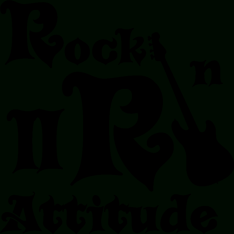 Sticker Rock 'N' Roll Attitude - Stickers Stickers Musique serapportantà Dessin Rock N Roll Facile