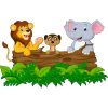 Stickers Enfant Animaux Jungle Savane - Art Déco Stickers pour Dessin Jungle