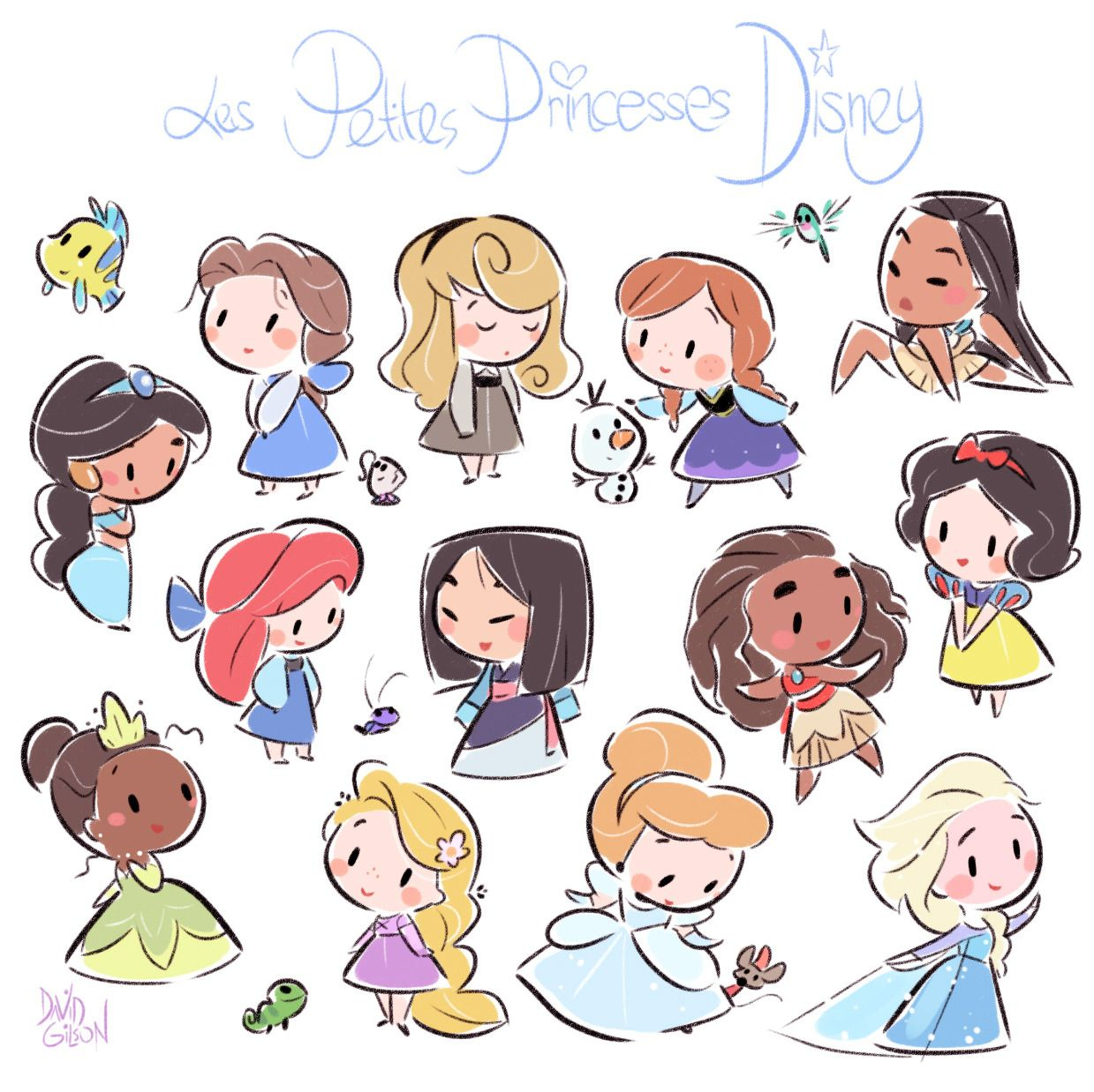 Super Fast, Super Small, Super Cute Disney Princesses dedans Dessin Cute,