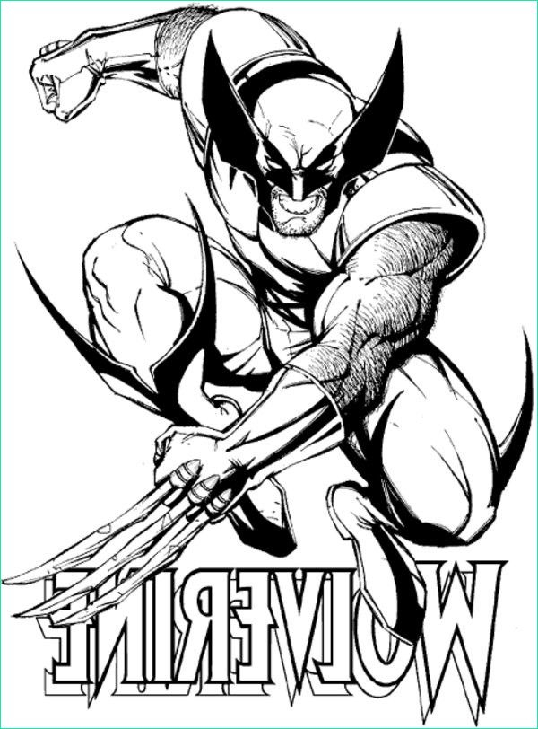 Super Hero Coloriage Élégant Collection Coloriage Super encequiconcerne Wolverine Dessin Coloriage