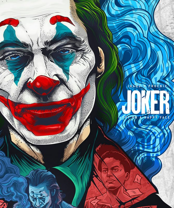 Tableau Joker Dessin Des Personnages - Joaquin Phoenix encequiconcerne Dessin Joker