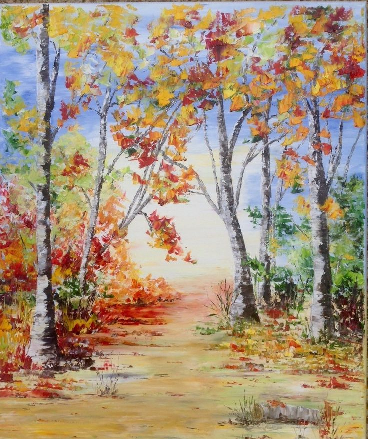 Tableau Les Couleurs En Automne - Paysage D&amp;#039;Automne dedans Dessin Couleur,