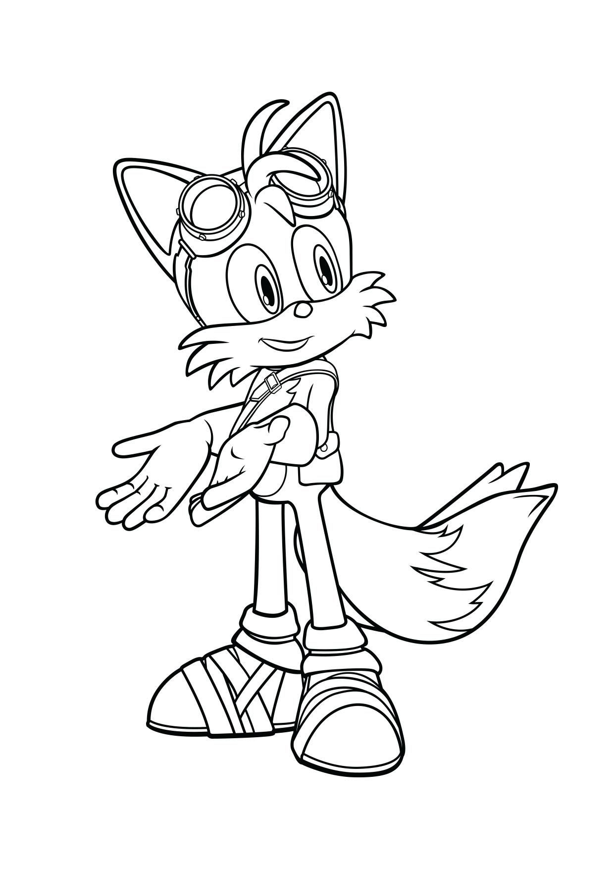 Tails Coloriages Goo S Sonic Boom Dessins Animés La Télé intérieur Coloriage Sonic