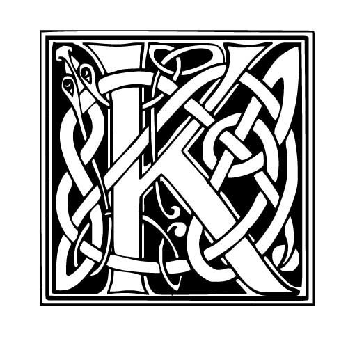 Tatouage Écriture Celtique, Tatouage Lettres Celtique tout Calligraphie Lettre K Dessin