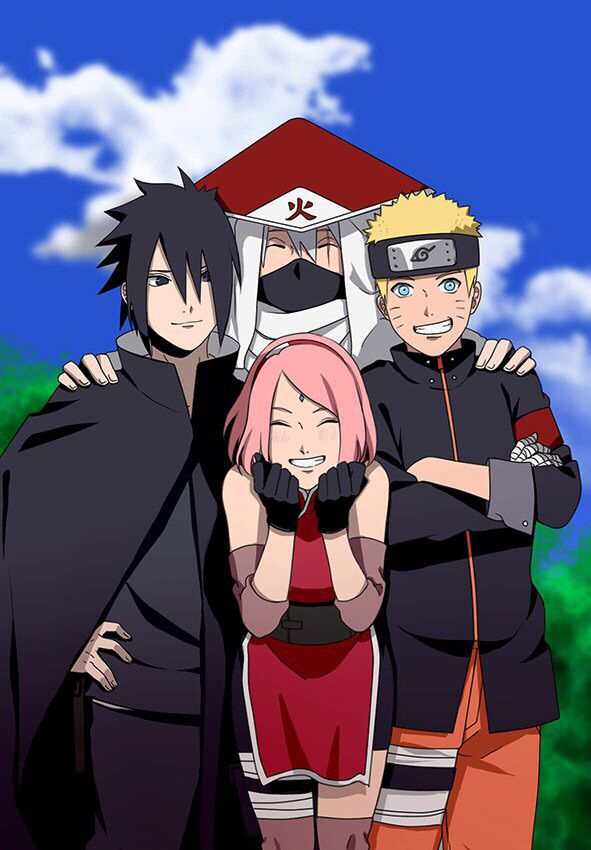 Team 7 #Naruto | Équipe 7 Naruto, Personnages Naruto à Dessin Equipe 7 Naruto,